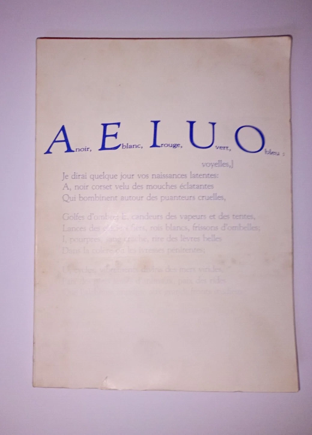 AEIUO, trimestrale diretto da Bruno Corà - anno I n. …