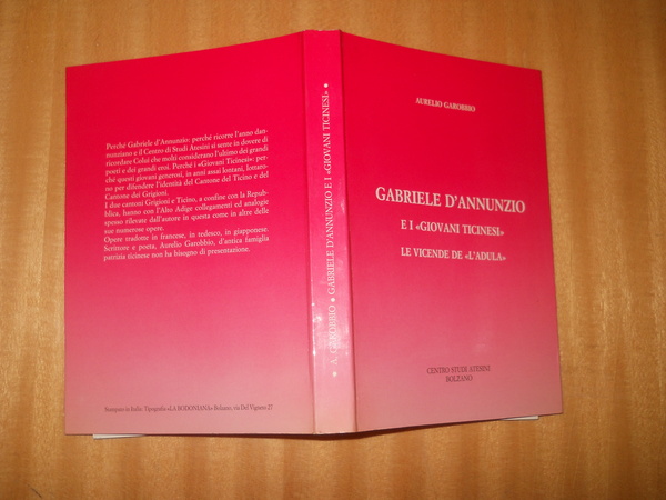 GABRIELE D'ANNUNZIO e i "giovani ticinesi". le vicende de "l'adula"