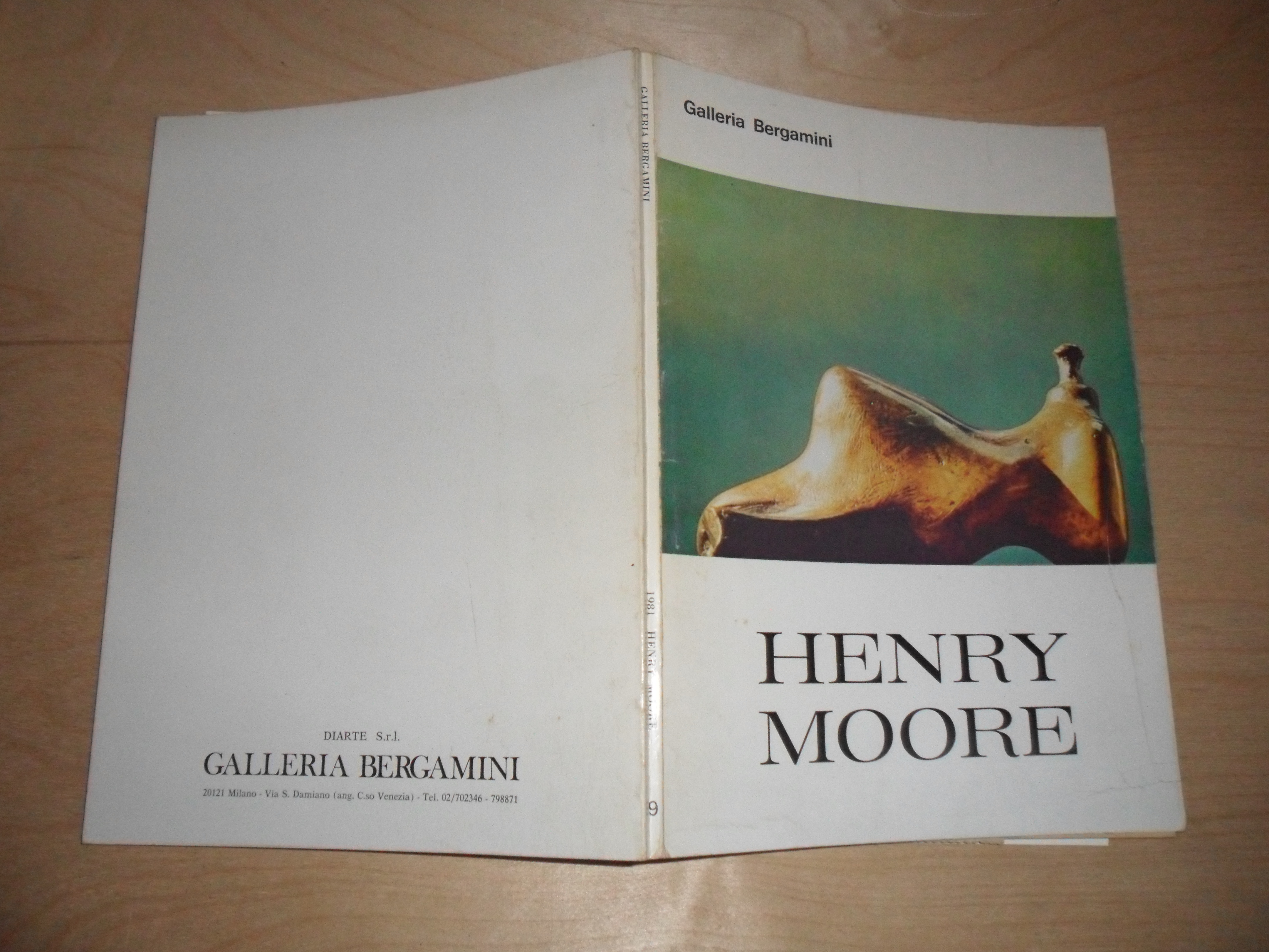 HENRY MOORE opere recenti, catalogo mostra Galleria Bergamini 1981