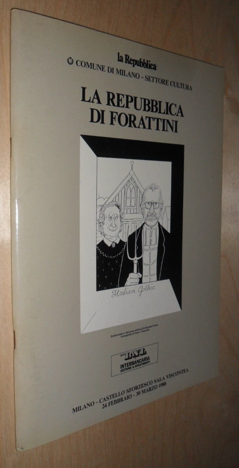 La repubblica di FORATTINI - mostra Milano Castello Sforzesco 1988