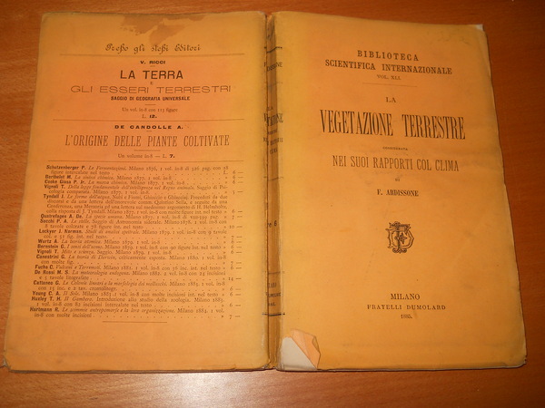 LA VEGETAZIONE TERRESTRE CONSIDERATA NEI SUOI RAPPORTI COL CLIMA