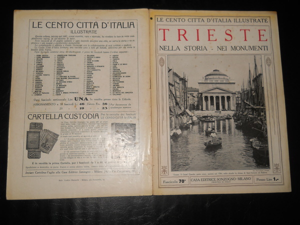 LE CENTO CITTA' D'ITALIA ILLUSTRATE. TRIESTE, nella storia nei monumenti …