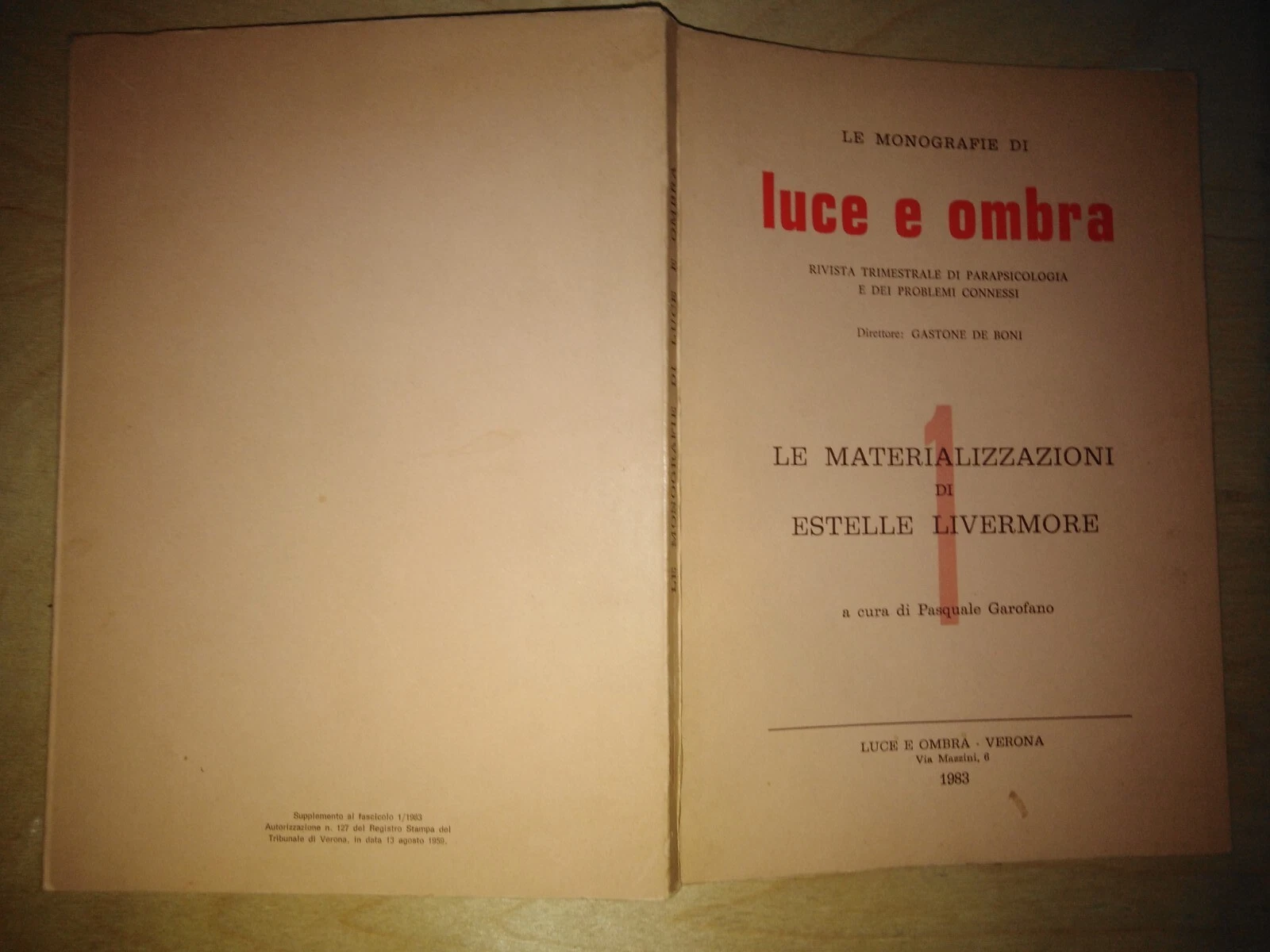 LE MONOGRAFIE DI LUCE E OMBRA. Le materializzazioni di Estelle …