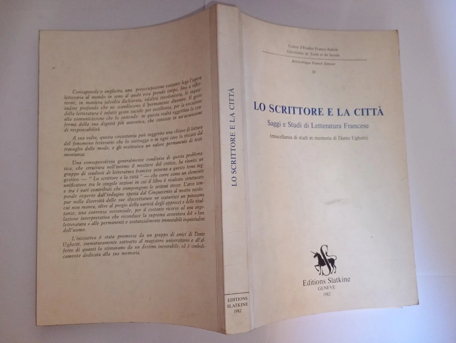 Lo Scrittore e la Città - saggi e studi di …