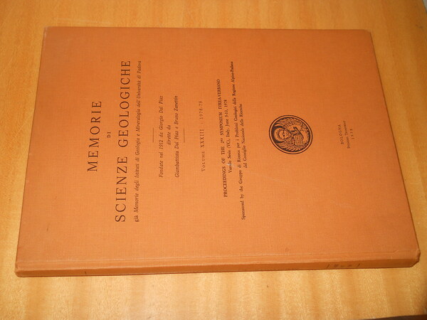 Memorie di scienze geologiche. volume XXXIII 1978-79