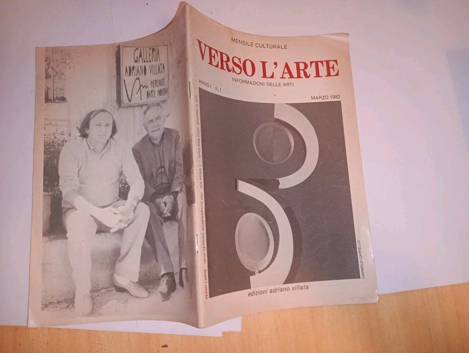 mensile culturale VERSO L'ARTE - anno 1 n. 1 marzo …