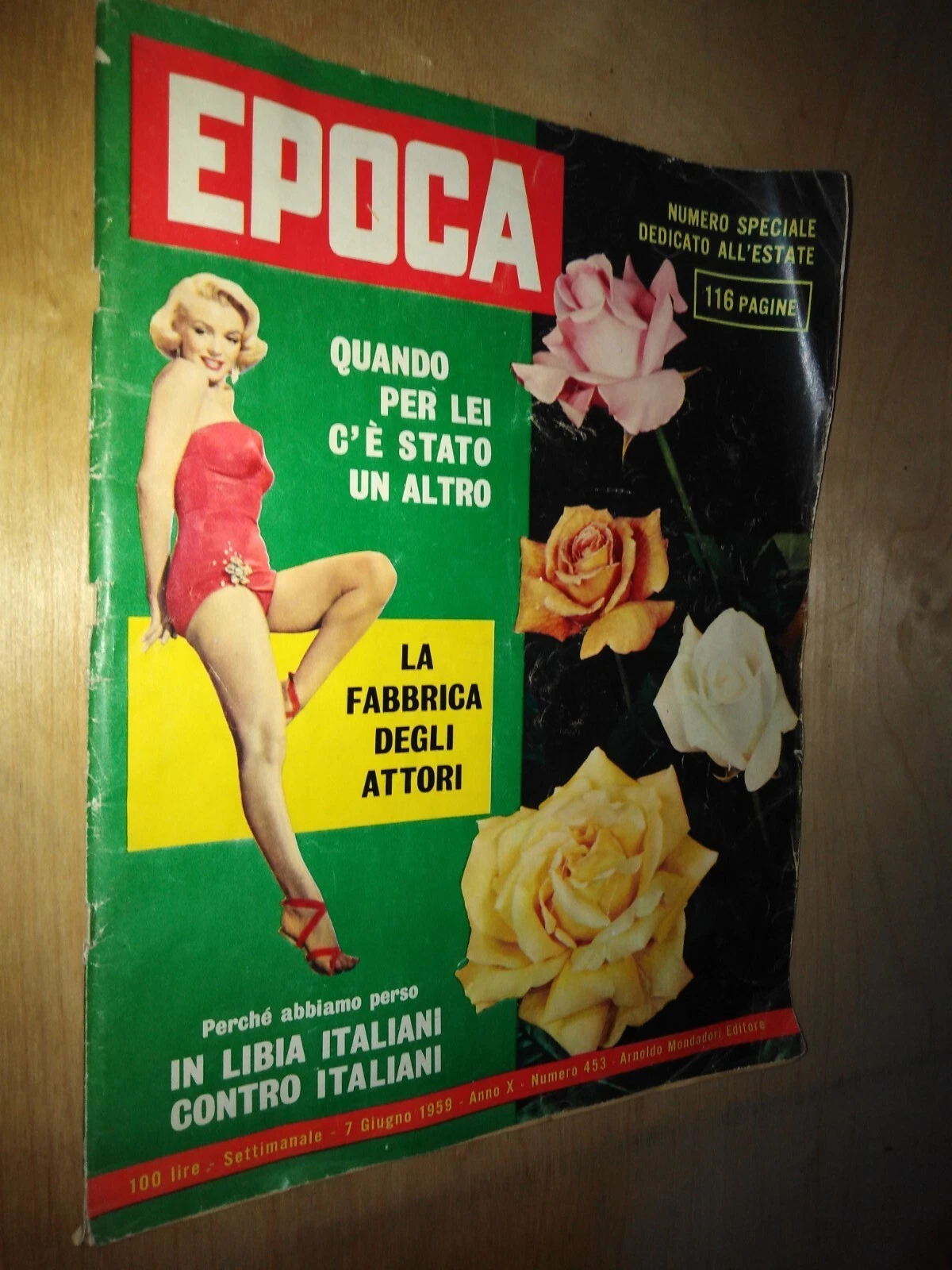 rivista EPOCA 453 del 1959 - la fabbrica degli attori: …