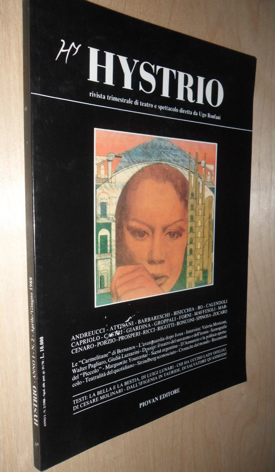 rivista HYSTRO 2/1988. trimestrale di teatro e spettacolo