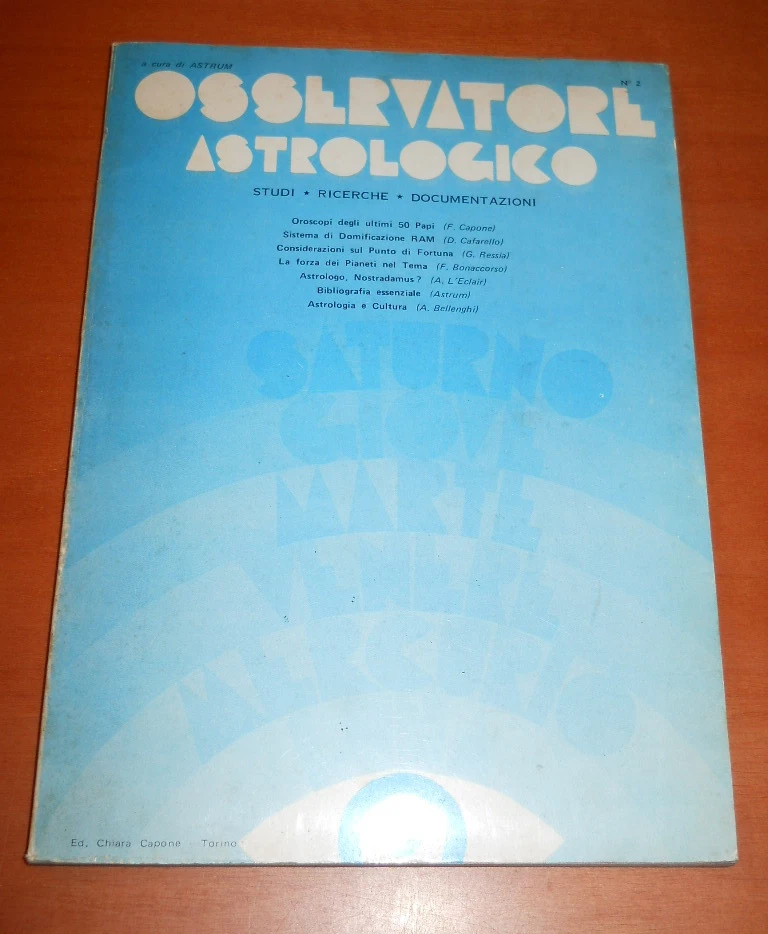 rivista OSSERVATORE ASTROLOGICO no. 2