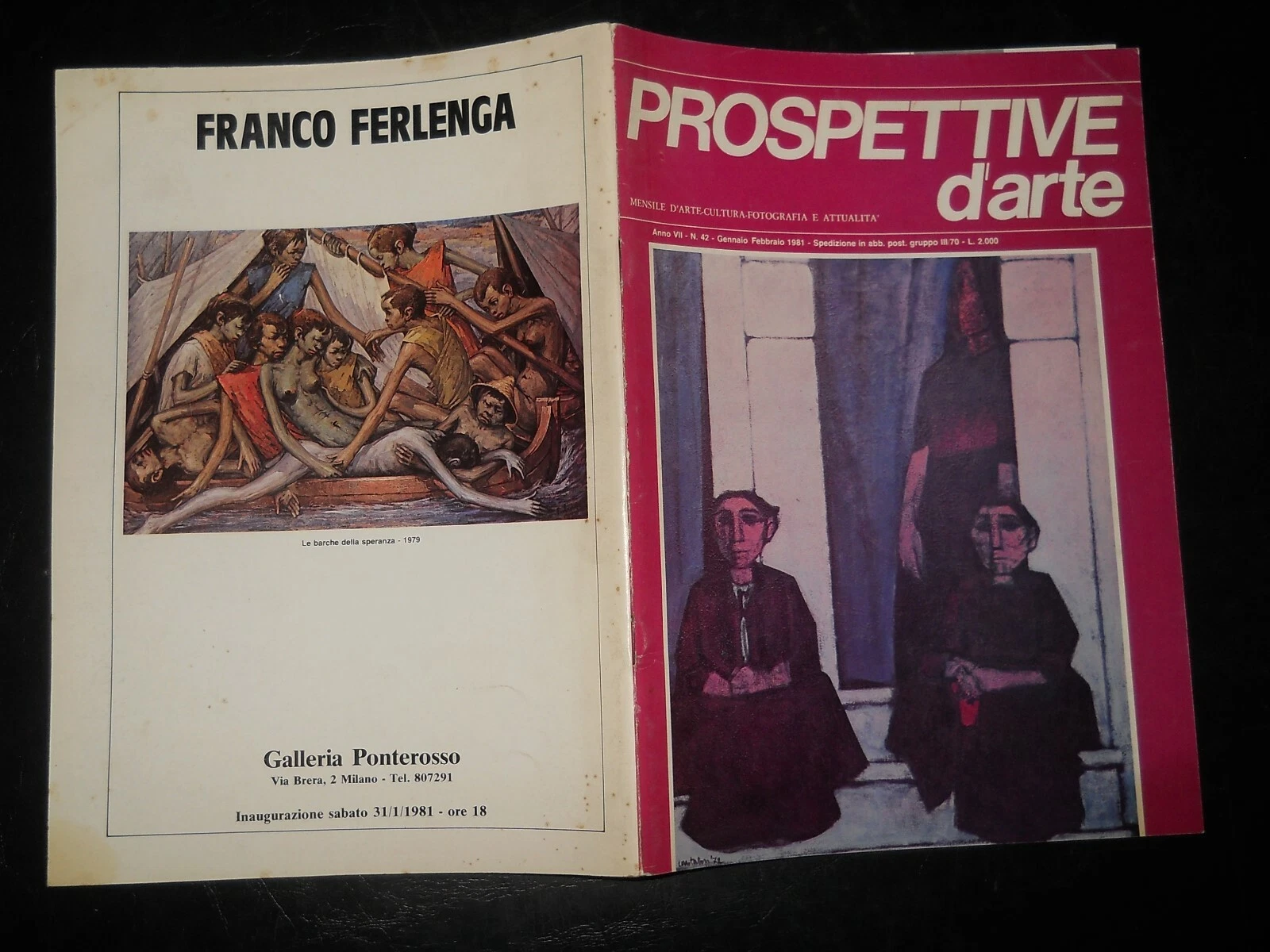 rivista PROSPETTIVE D'ARTE 42/1981 - Cantatore, Dix, Dubuffet, Gainsborough