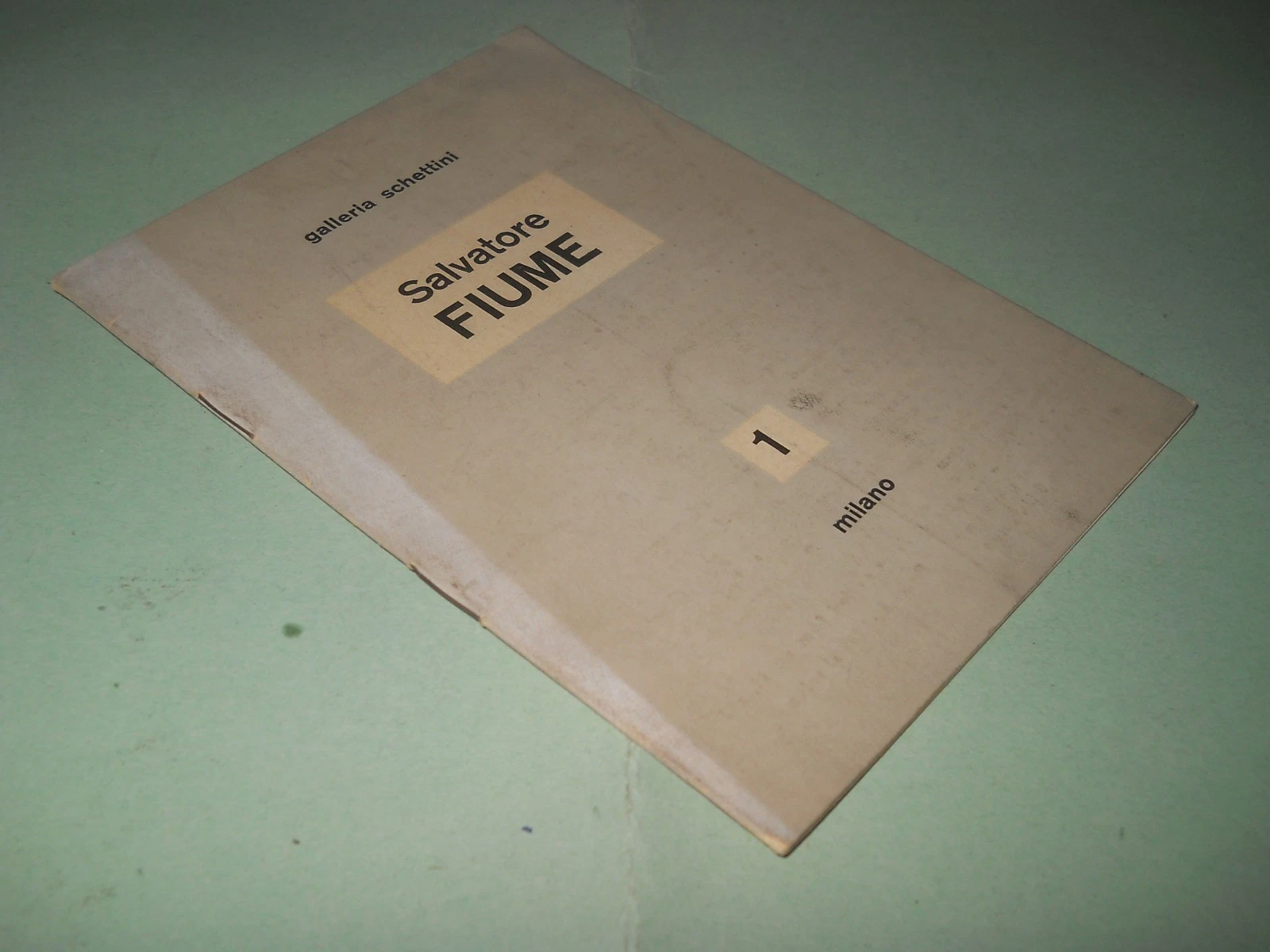 SALVATORE FIUME - catalogo/opuscolo mostra personale galleria Schettini, 1953