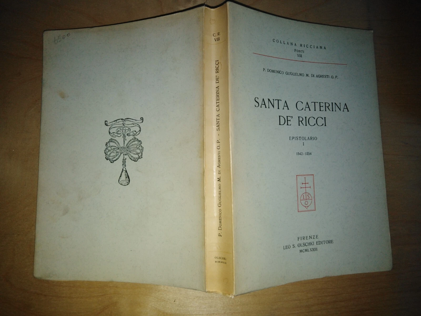 Santa Caterina de' Ricci. epistolario primo volume 1542/1554