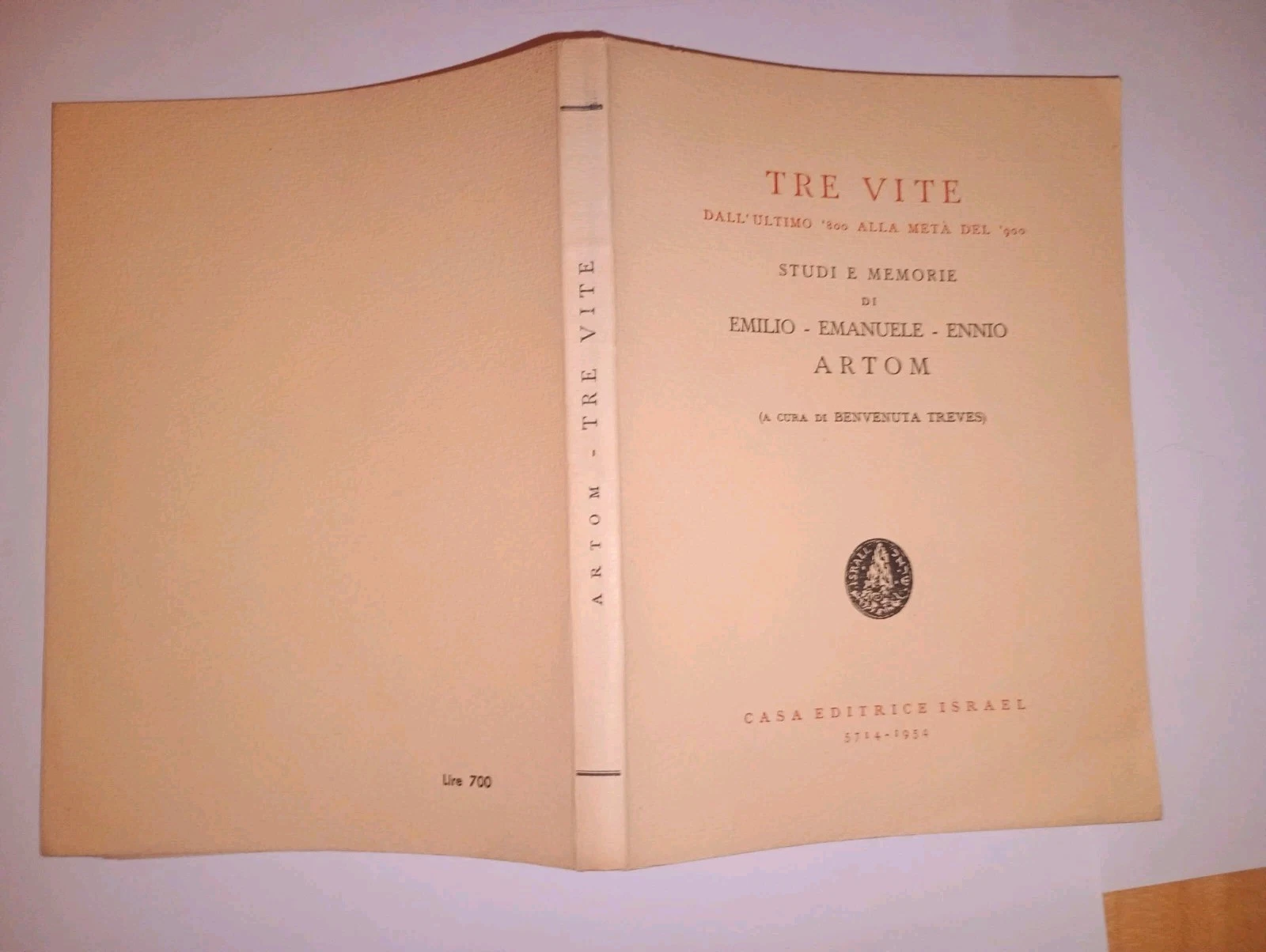 Tre vite. studi e memorie di Emilio - Emanuele - …