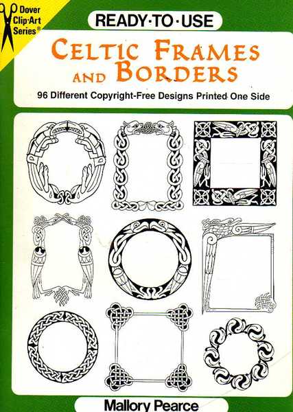 Celtic frames and borders 96 different Copyright-free designs printed one …