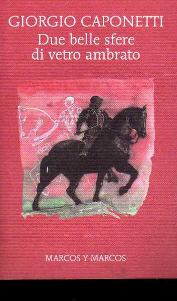 Due belle sfere di vetro ambrato