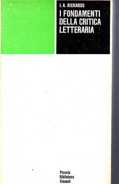 I fondamenti della critica letteraria Con un saggio introduttivo di …