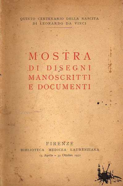 Mostra di disegni, manoscritti e documenti