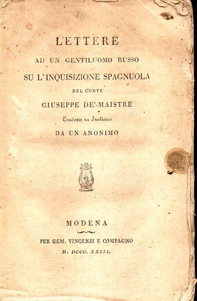 lettere ad un gentiluomo russo su l'inquisizione spagnuola tradotte in …