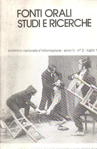 Fonti orali studi e ricerche. anno II, n.2