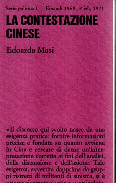 La contestazione cinese. Note per una strategia socialista.