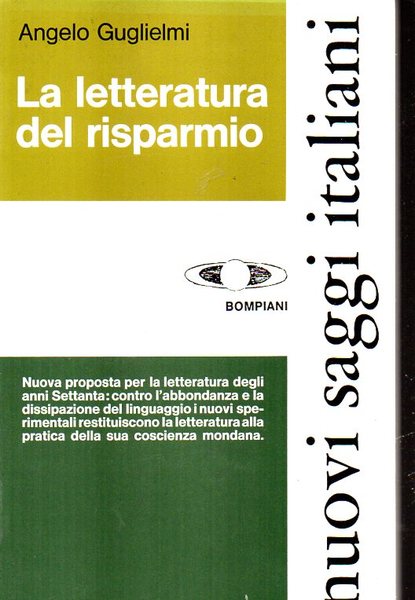 LA LETTERATURA DEL RISPARMIO