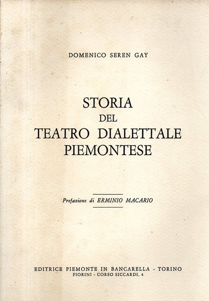 Storia del teatro dialettale piemontese