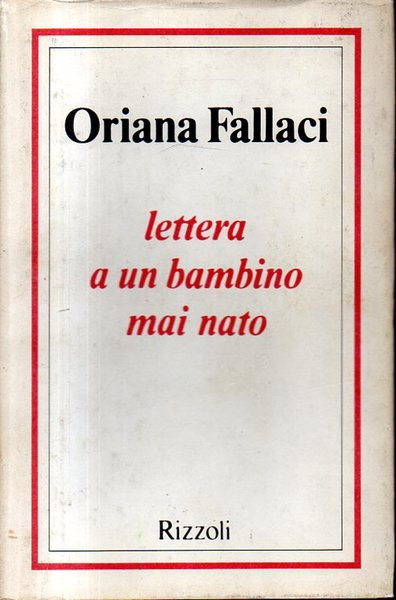 LETTERA A UN BAMBINO MAI NATO.