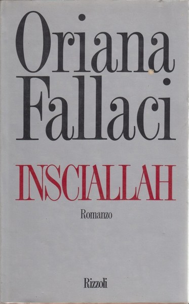 INSCIALLAH. Romanzo.