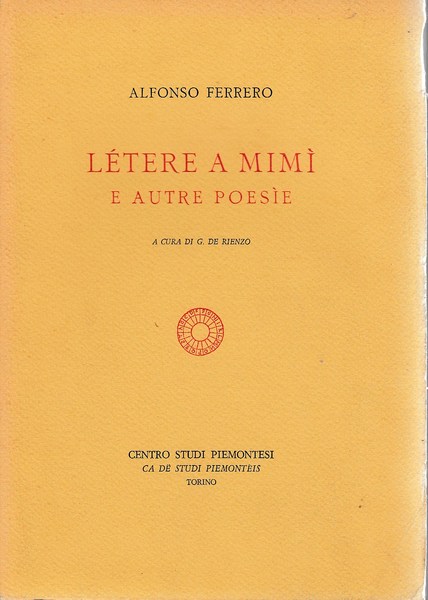 létere a Mimì e autre poesie