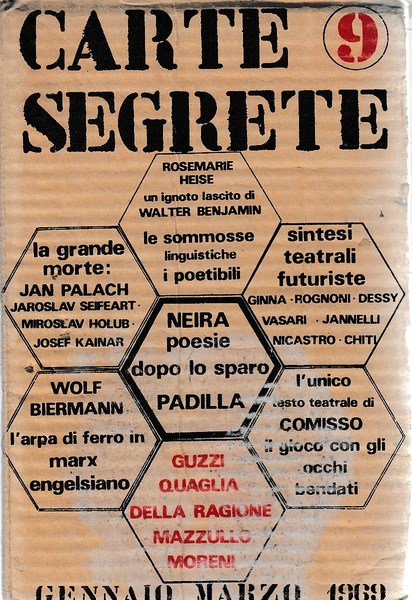CARTE SEGRETE N.9 Rivista trimestrale di lettere e arti