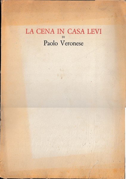 la cena in casa Levi