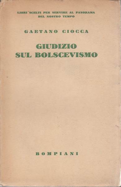 Giudizio sul bolscevismo.