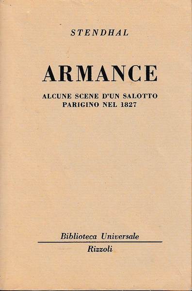 Armance. Scene d'un salotto parigino (1827)