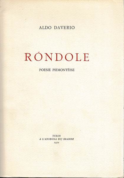 Ròndole poesìe Piemontèise