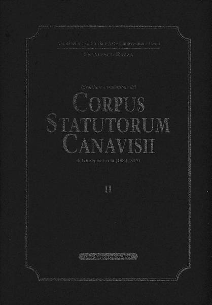 Corpus Statutorum Canavisii Vol II