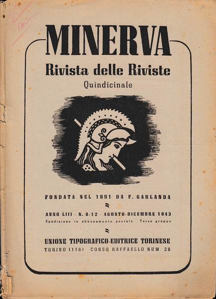 Minerva, rivista delle riviste. Periodico quindicinale, Volume LIII, 1943, n …