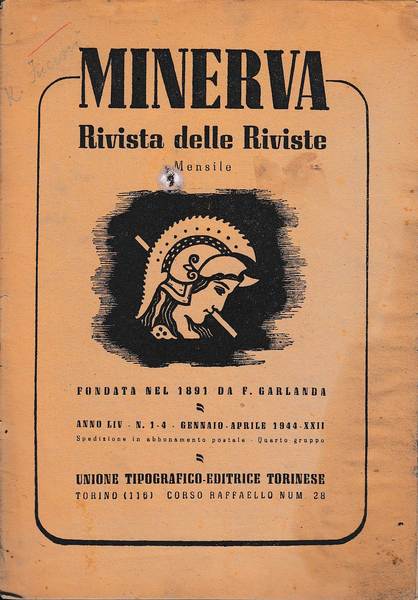 Minerva, rivista delle riviste. Periodico mensile, Volume LIV, 1944, n …