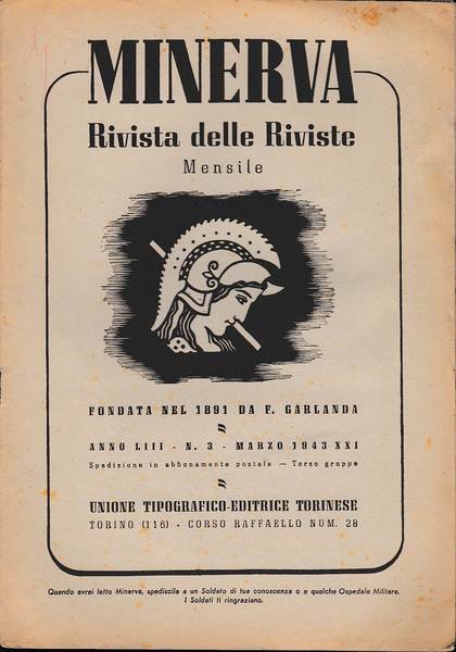 Minerva, rivista delle riviste. Periodico mensile, Volume LIII, 1943, n …