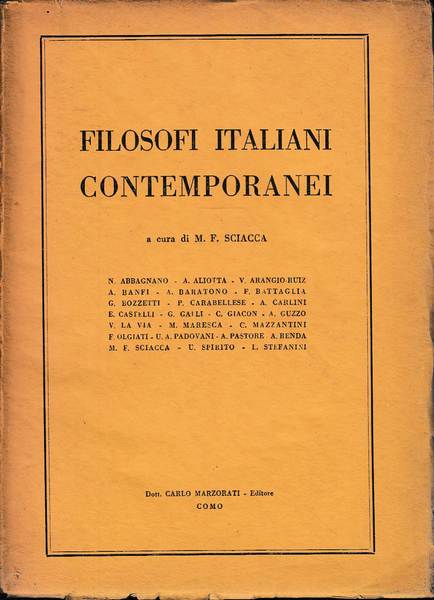 filosofi italiani contemporanei