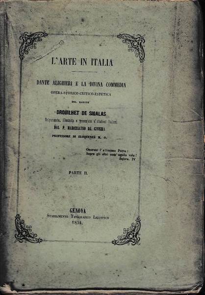 L'ARTE IN ITALIA E LA DIVINA COMMEDIA OPERA STORICO - …