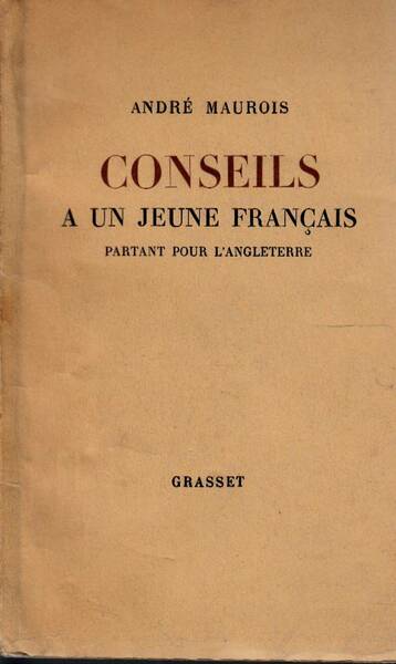 Conseils a un jeune français partant pour l'angleterre