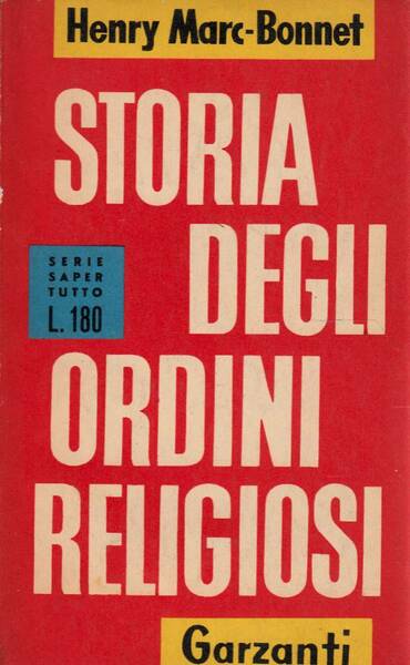 Storia degli ordini religiosi