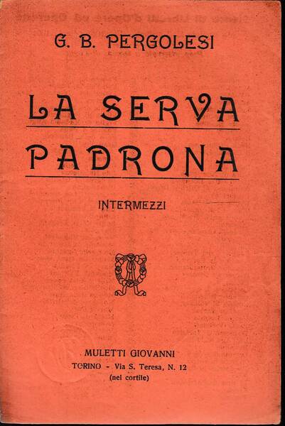 La serva padrona intermezzi