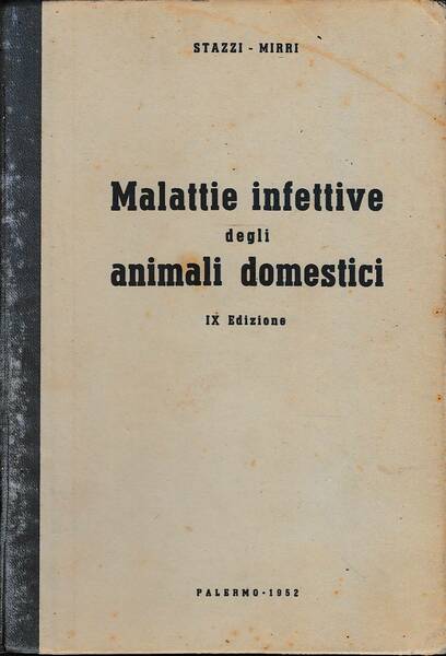 Malattie infettive degli animali domestici