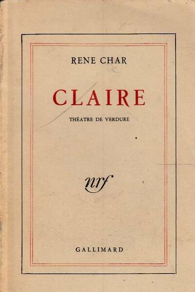 CLAIRE théatre de verdure