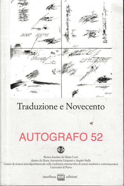 Traduzione e Novecento - Autografo 52