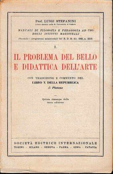 Il problema del bello e didattica dell'arte