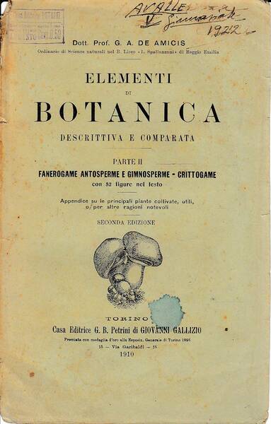 Elementi di botanica descrittiva e comparata - Parte II