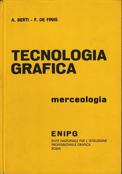 TECNOLOGIA GRAFICA - Merceologia