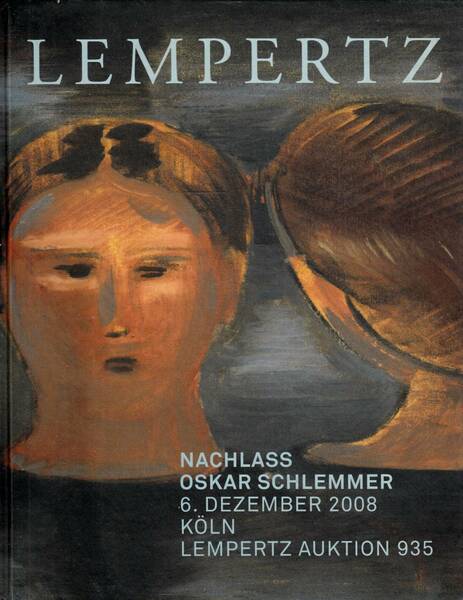 Nachlass Oskar Schlemmer. 6. Dezember 2008. Köln Lempertz Auktion 935